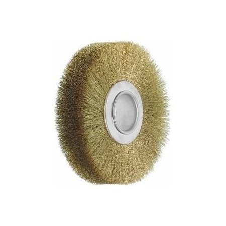 Holex Wheel Brush, 0.15 mm Brass Wire, Size: 120X30 570170 120X30